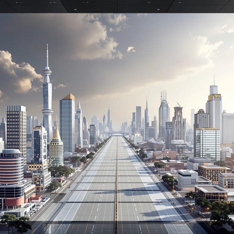 Apex horizon city background
