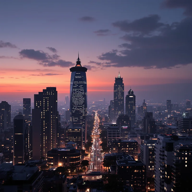 Premium night city background