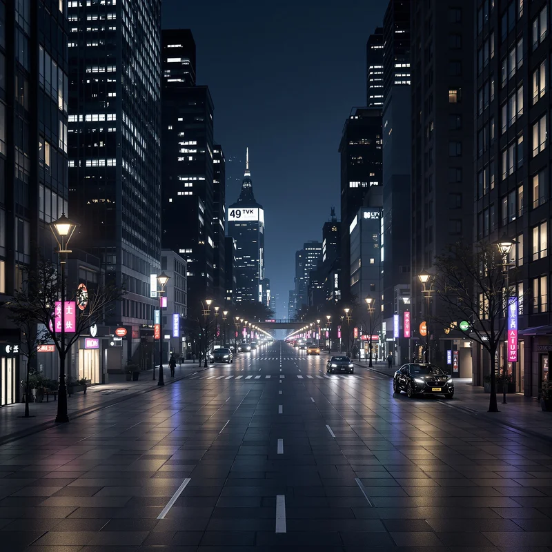 Premium night city background