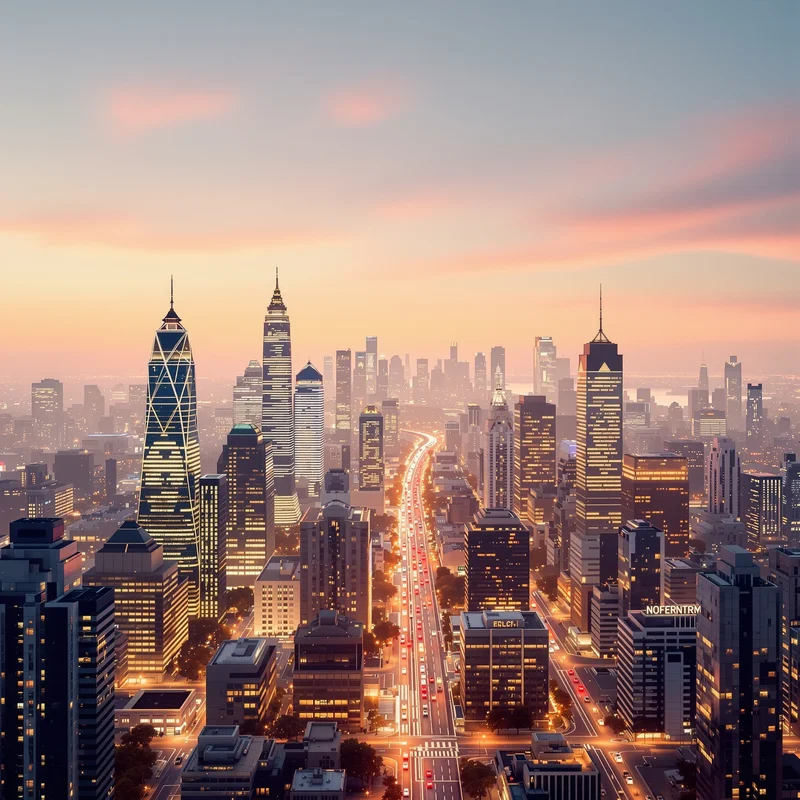 Pure minimal city background