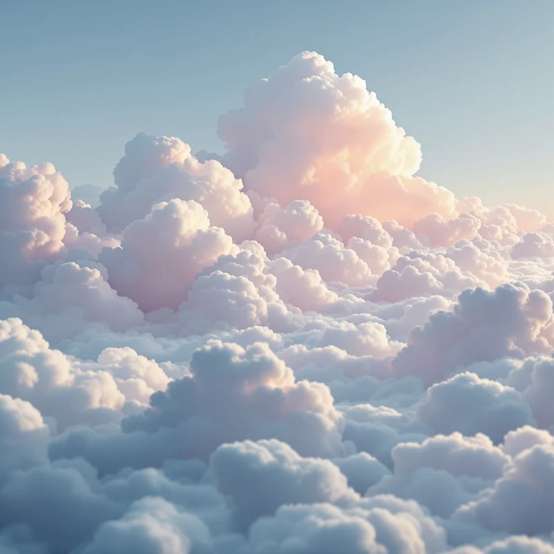 Gentle light cloud background
