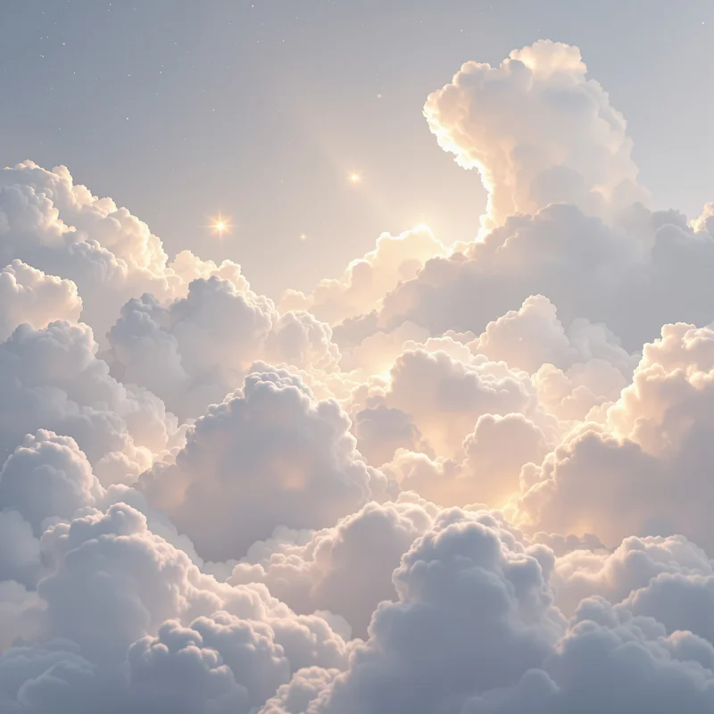 Luminous cloud background