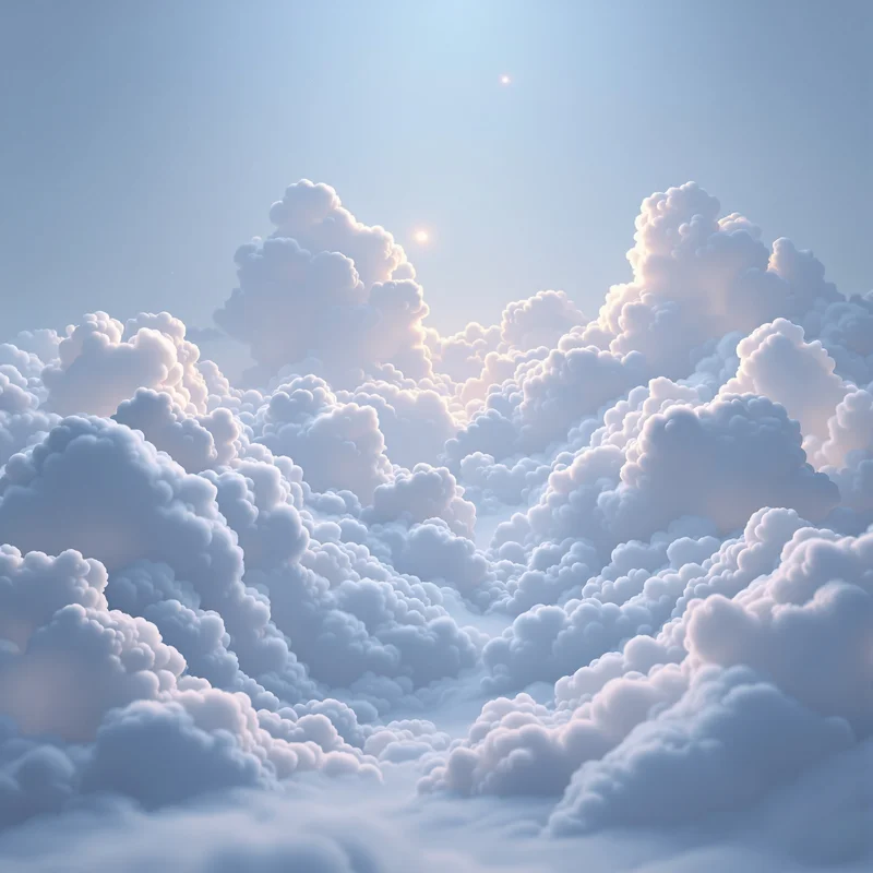 Luminous cloud background
