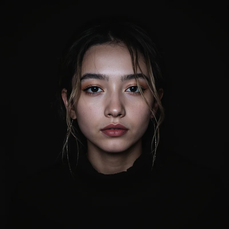 cool avatar image with dark background for messaging profile icon