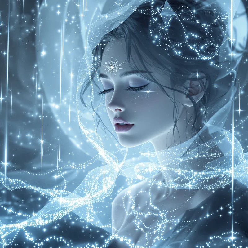 Cool PFP with glowing white serenity atmosphere
