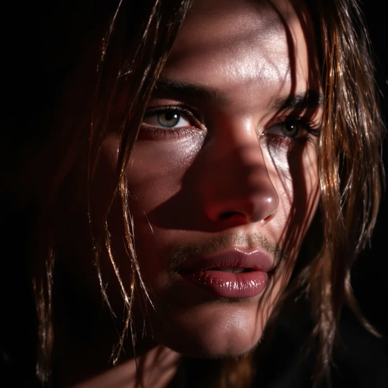 stylish profile picture with shadow tones for messaging profile icon