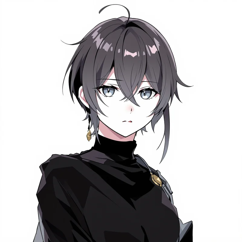 clean portrait PFP with neon glow for messaging profile icon