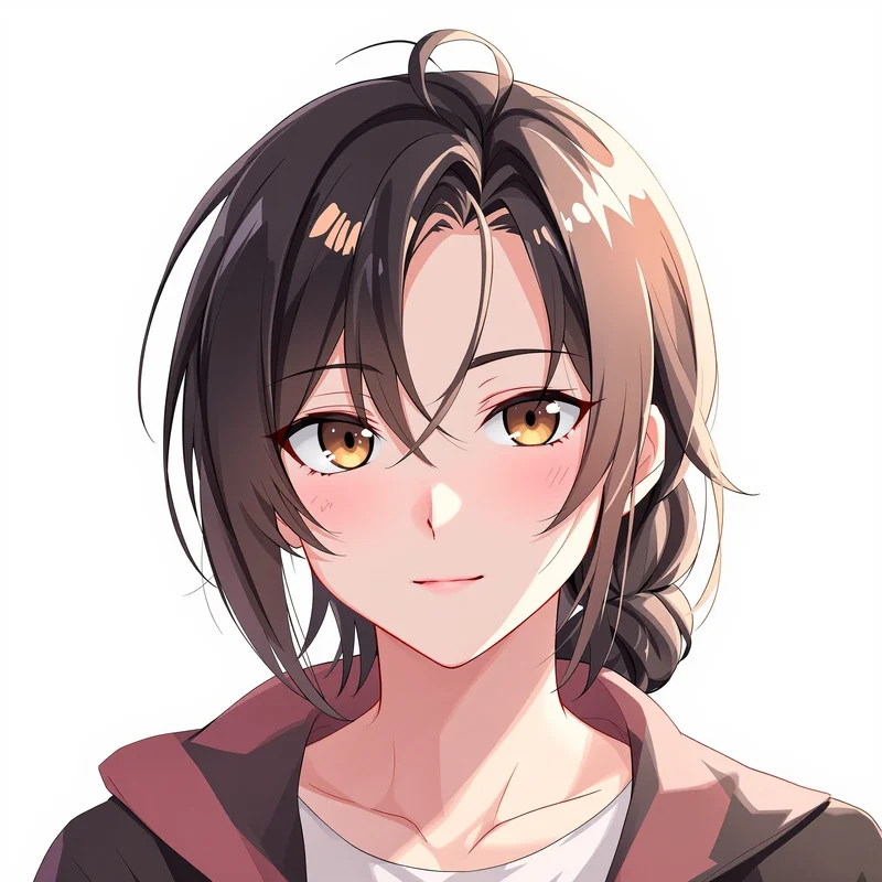 clean portrait PFP with neon glow for digital identity