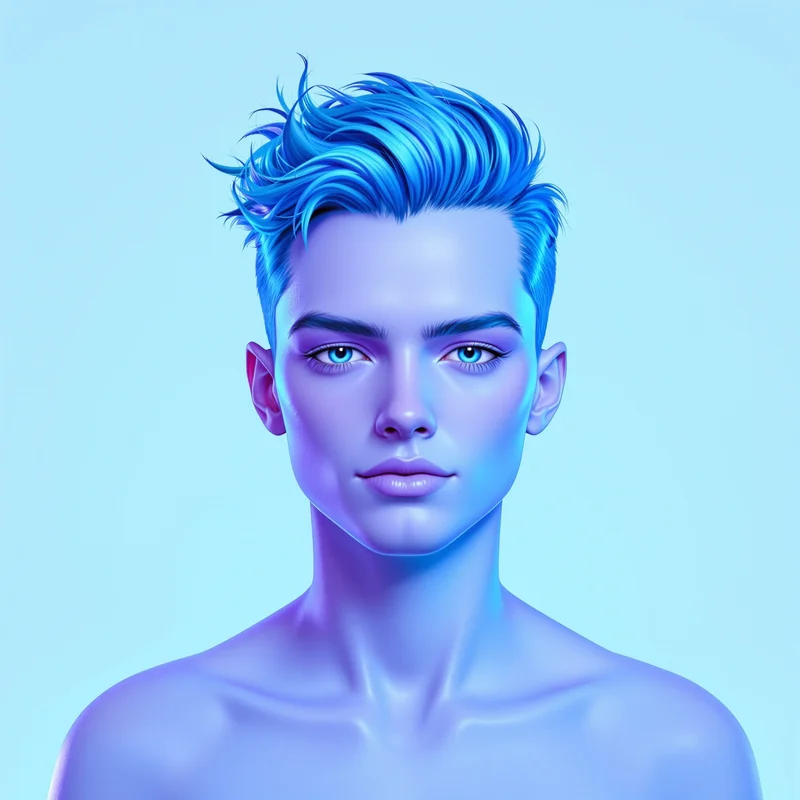 cool PFP portrait with neon glow for digital identity