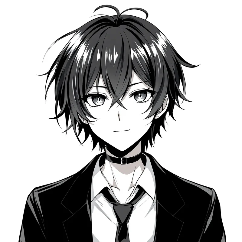 cool PFP portrait with shadow tones for avatar display