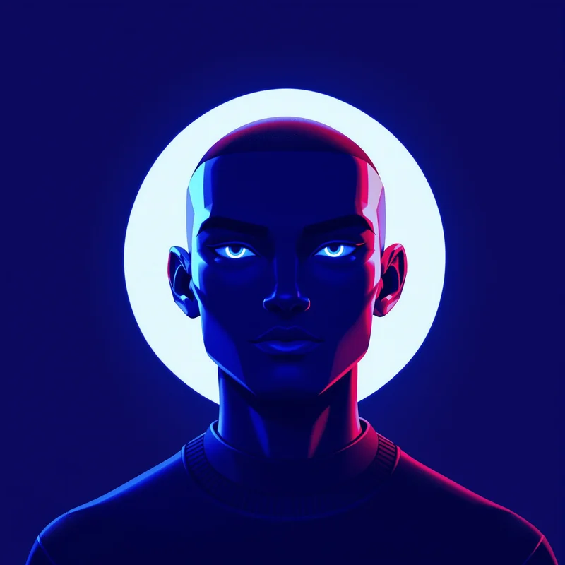 stylish profile picture with soft lighting for social media avatar