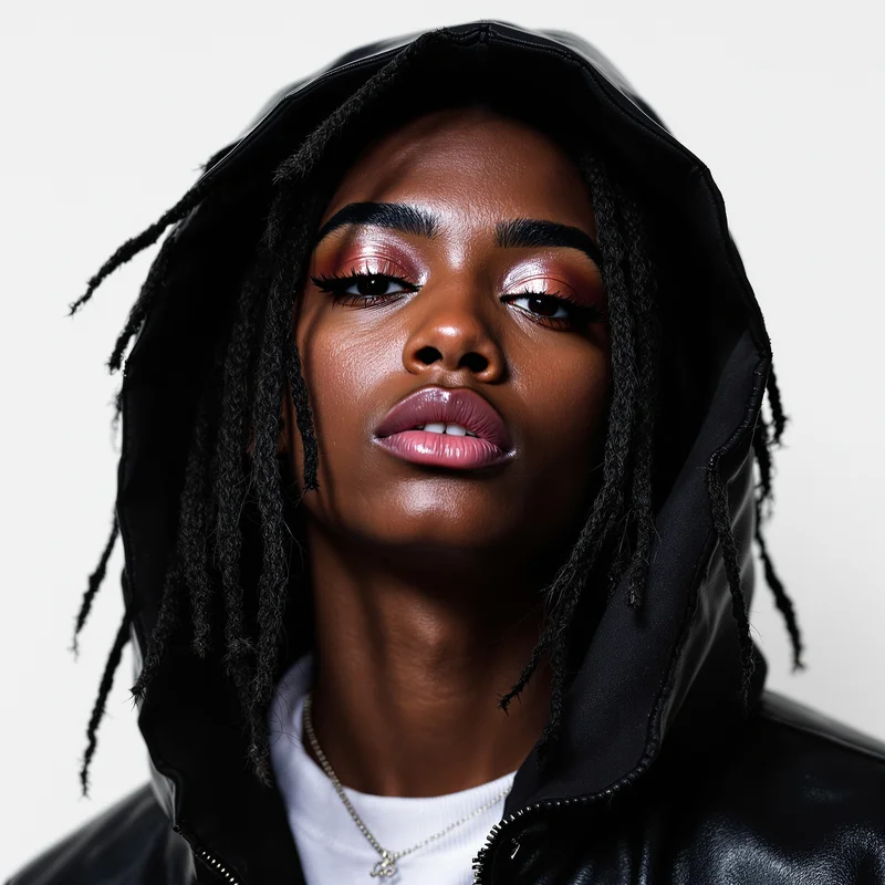 stylish profile picture with shadow tones for social media avatar