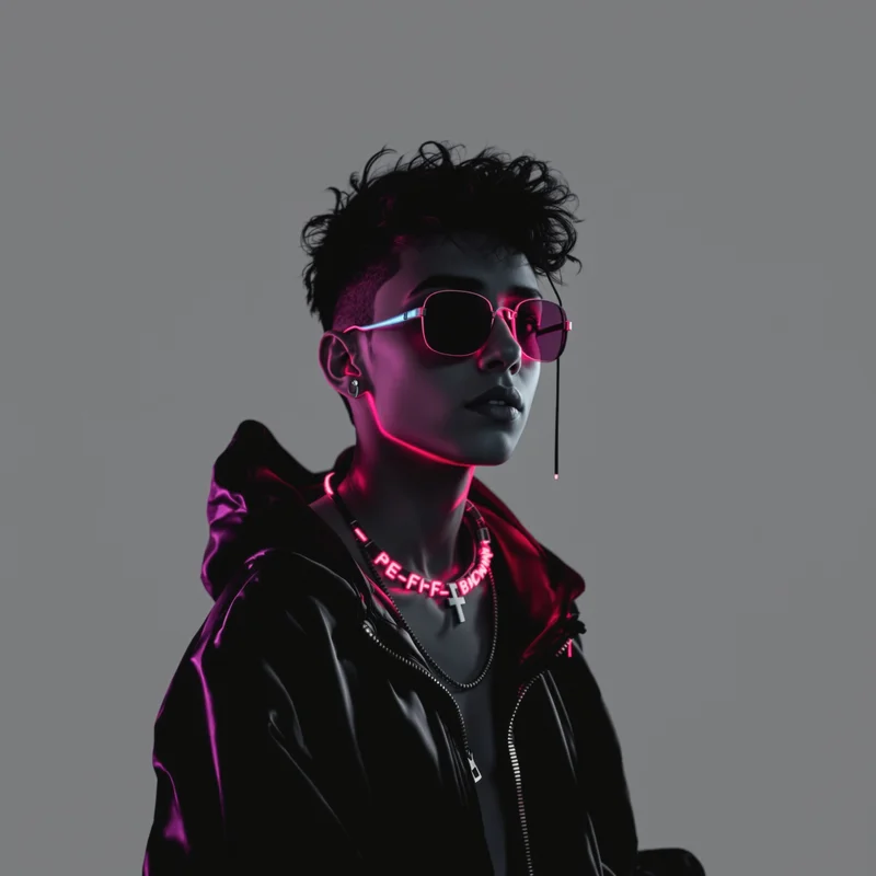 clean portrait PFP with shadow tones for social media avatar