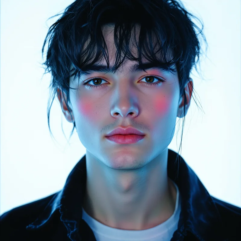 cool avatar image with neon glow for digital identity