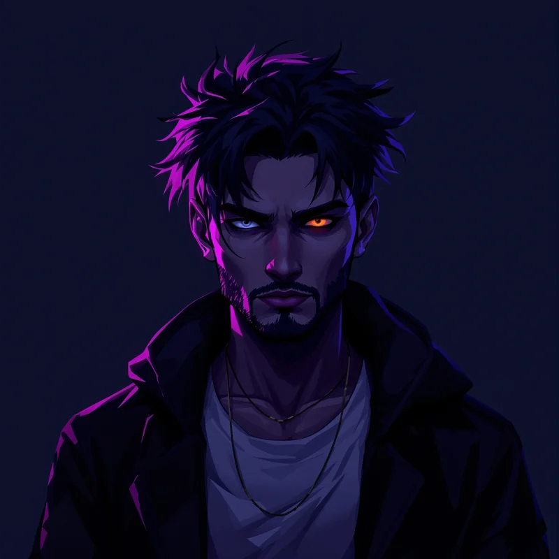 cool PFP portrait with shadow tones for profile picture use