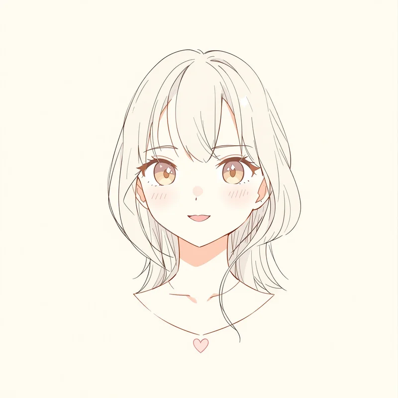 coquette style avatar with heart decorations for soft avatar use