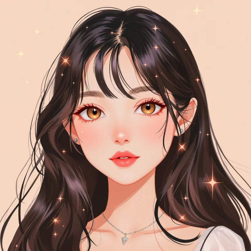 pastel coquette PFP portrait with soft blush palette for profile picture use