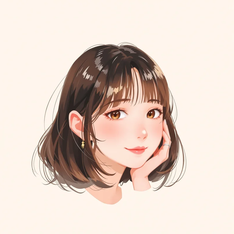 pastel coquette PFP portrait with dreamy textures for aesthetic profile display