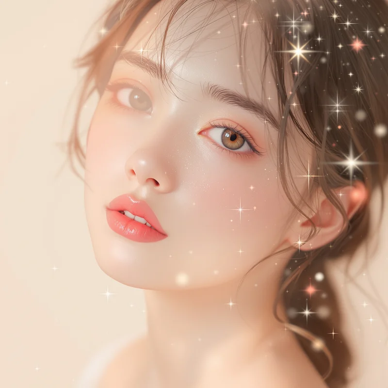 elegant anime avatar with floral details for aesthetic profile display