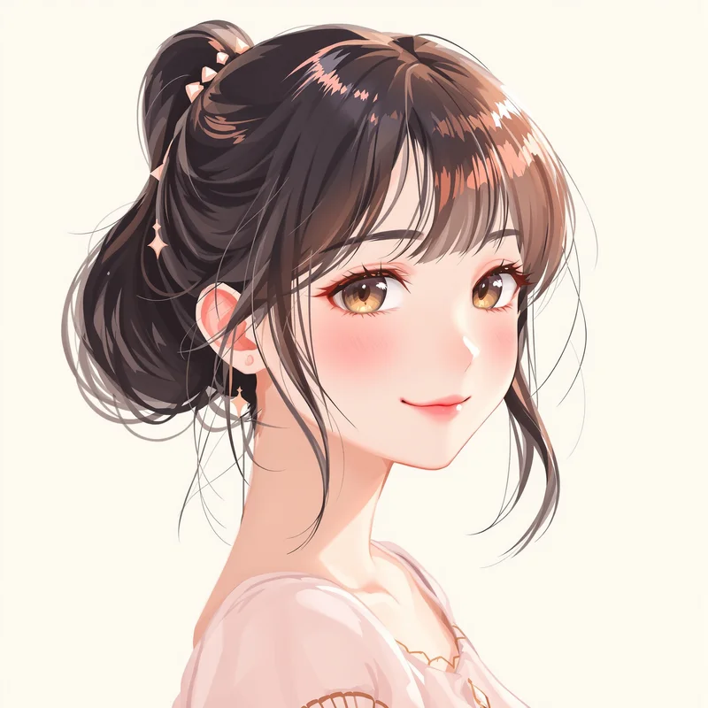 coquette style avatar with romantic styling for soft avatar use