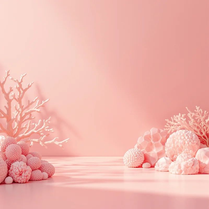 Dreamy soft coral background