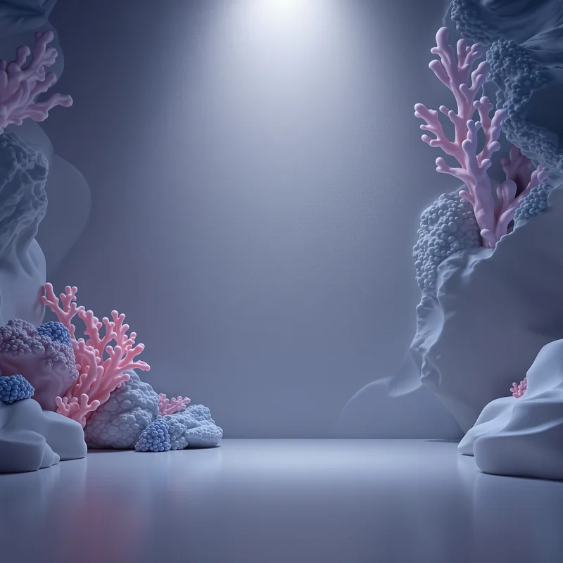 Luminous coral background