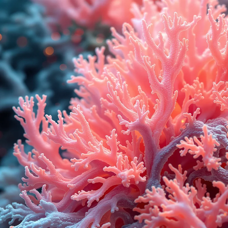 Sea Anemone Glow Coral Background