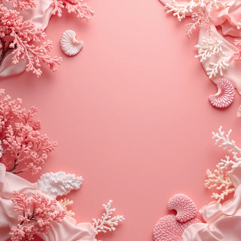Studio coral background