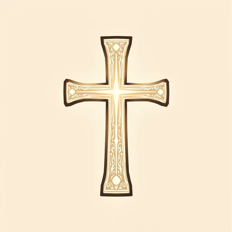 cross avatar image with subtle glow for profile picture use