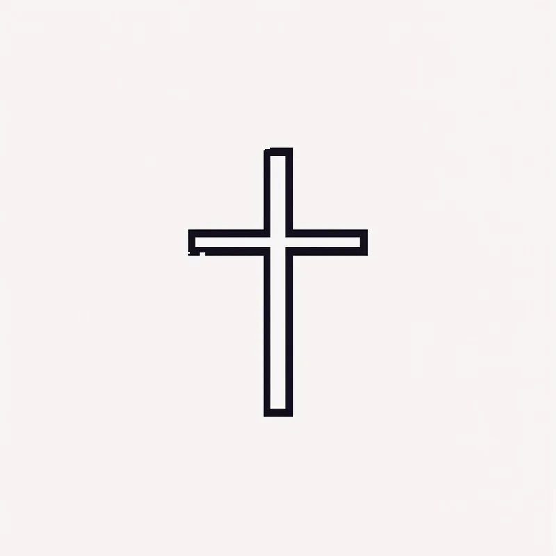 cross PFP icon with subtle glow for messaging profile icon