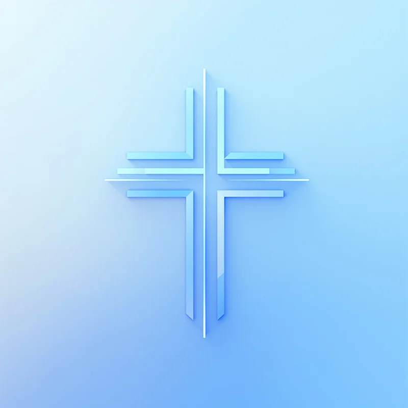 faith symbol PFP with subtle glow for messaging profile icon