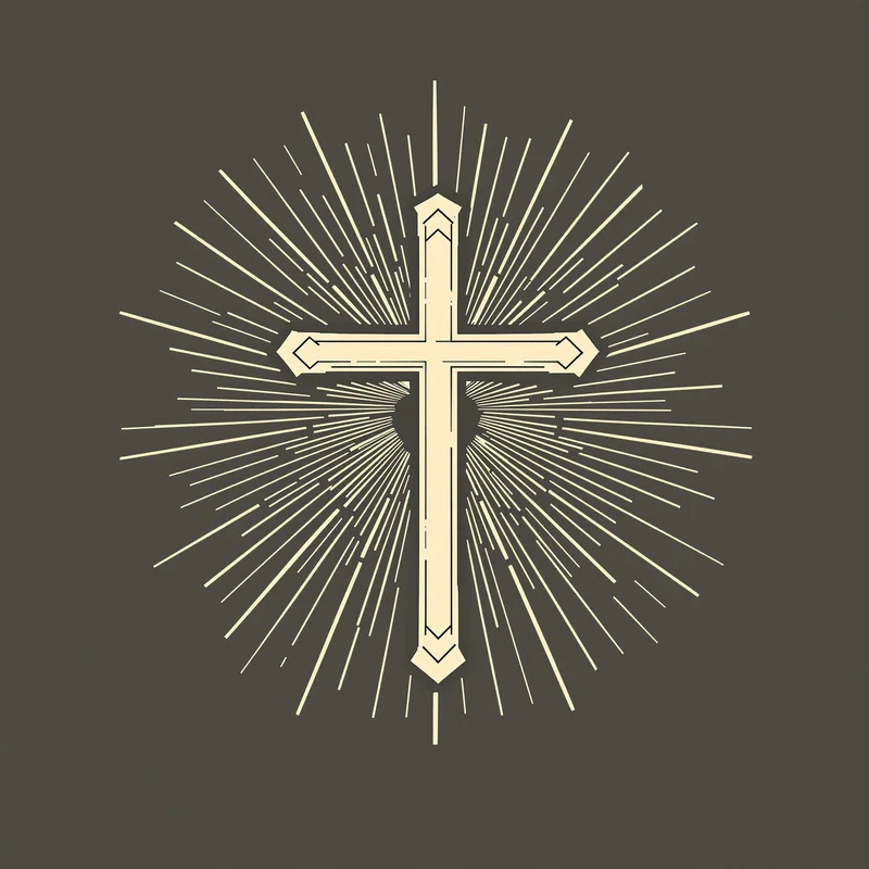 minimal cross profile icon with subtle glow for messaging profile icon