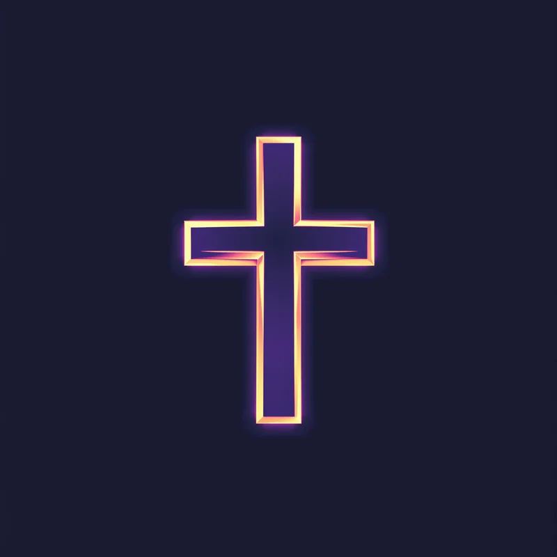 simple cross PFP with soft shadows for avatar display