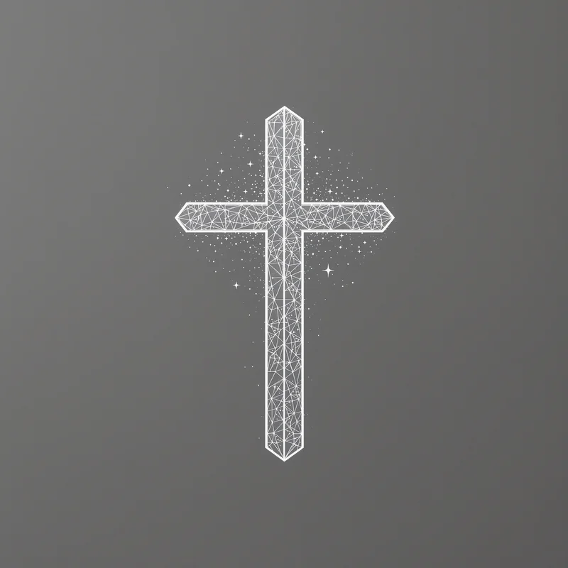 faith symbol PFP with subtle glow for symbolic avatar use