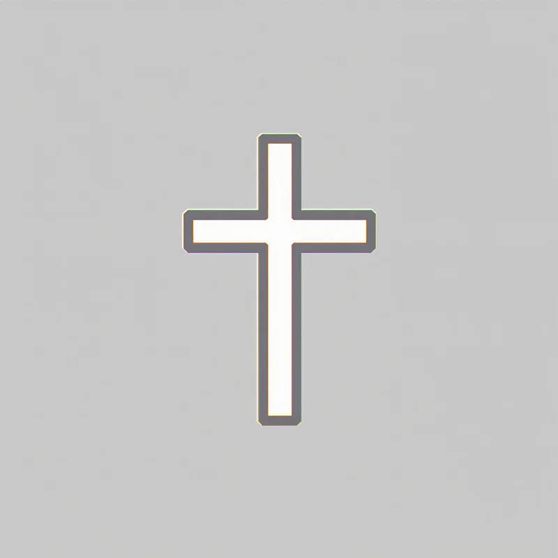 faith symbol PFP with minimal background for symbolic avatar use