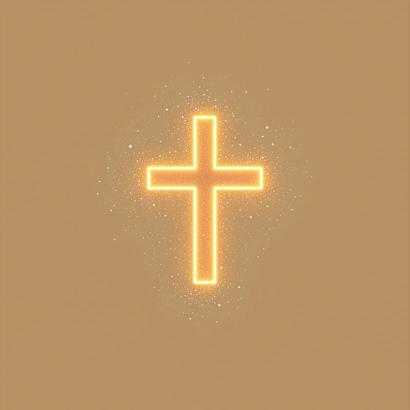 cross avatar image with gradient light for messaging profile icon