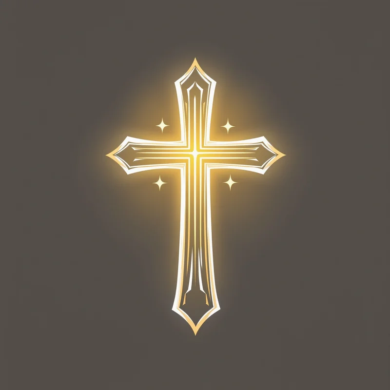 faith symbol PFP with golden light for symbolic avatar use