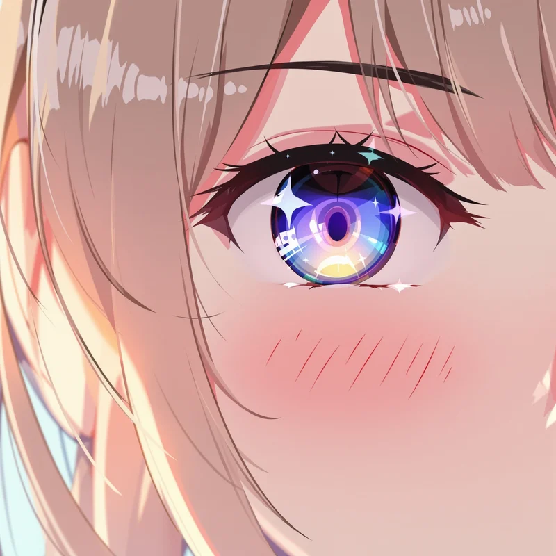 cute pfp anime girl eye contact avatar