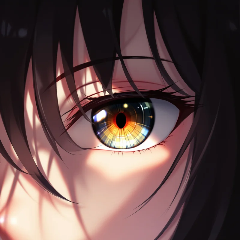 cute pfp anime girl eyelid gradient avatar