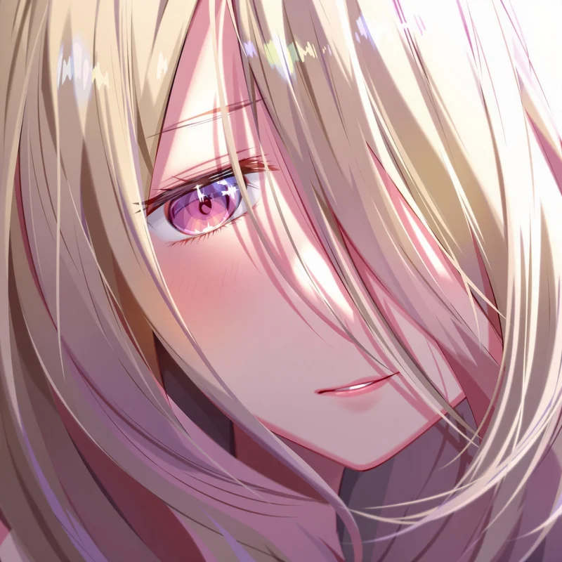 cute pfp anime girl hair veil avatar