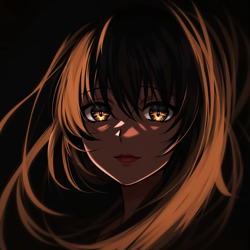 cute pfp anime girl low angle avatar
