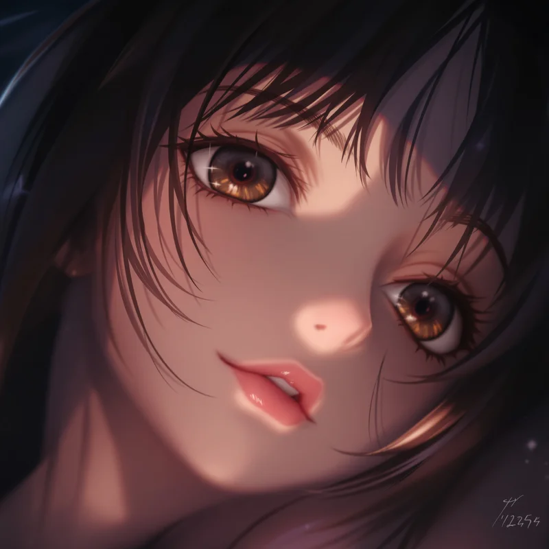 cute pfp anime girl dark aura avatar