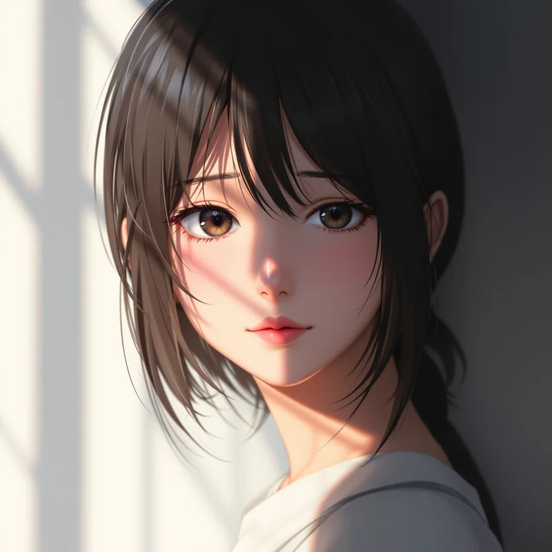 cute pfp anime girl tearline avatar