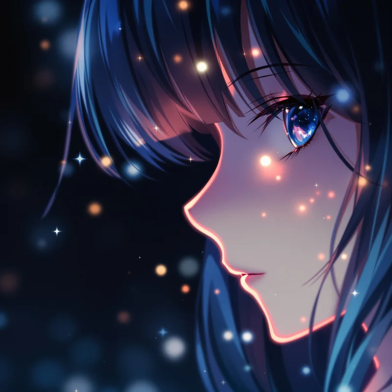 cute pfp anime girl whisper pose avatar