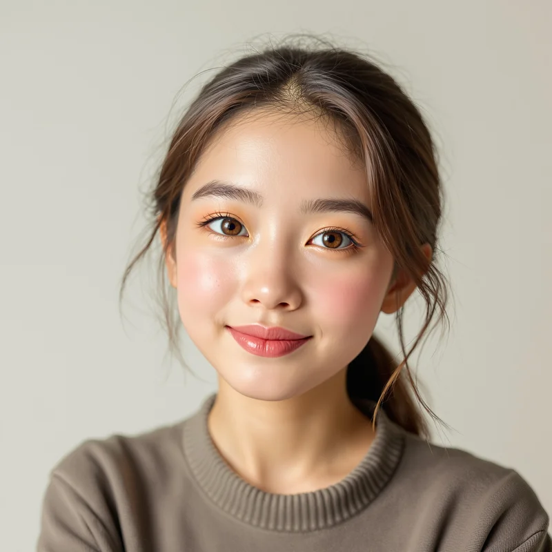 adorable avatar with soft glow for digital identity