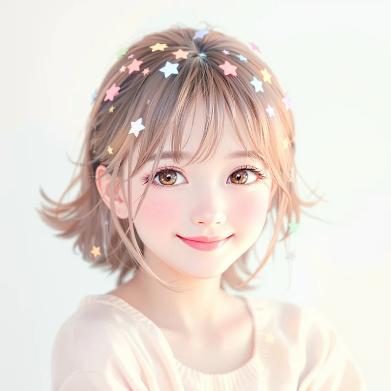 cute PFP portrait with soft glow for avatar display