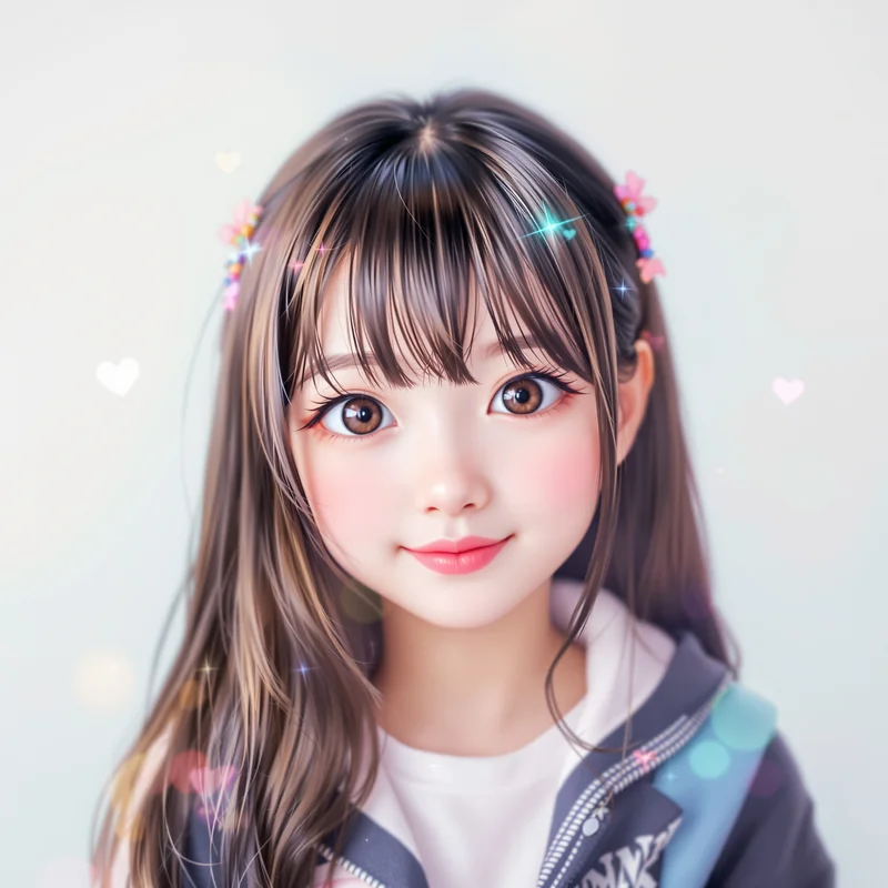 kawaii avatar image with cute expression for avatar display