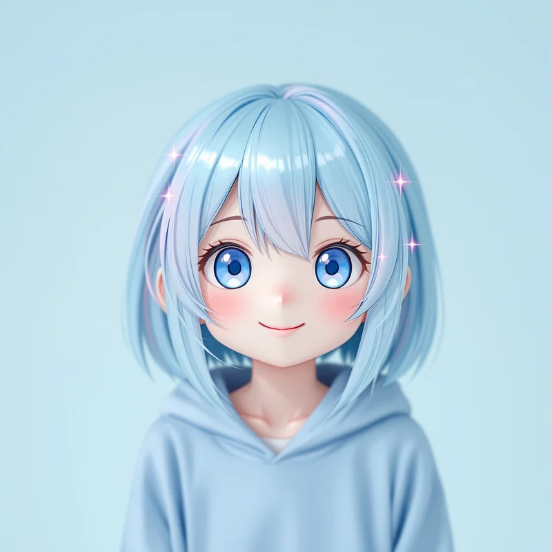 cute profile picture with cute expression for messaging profile icon