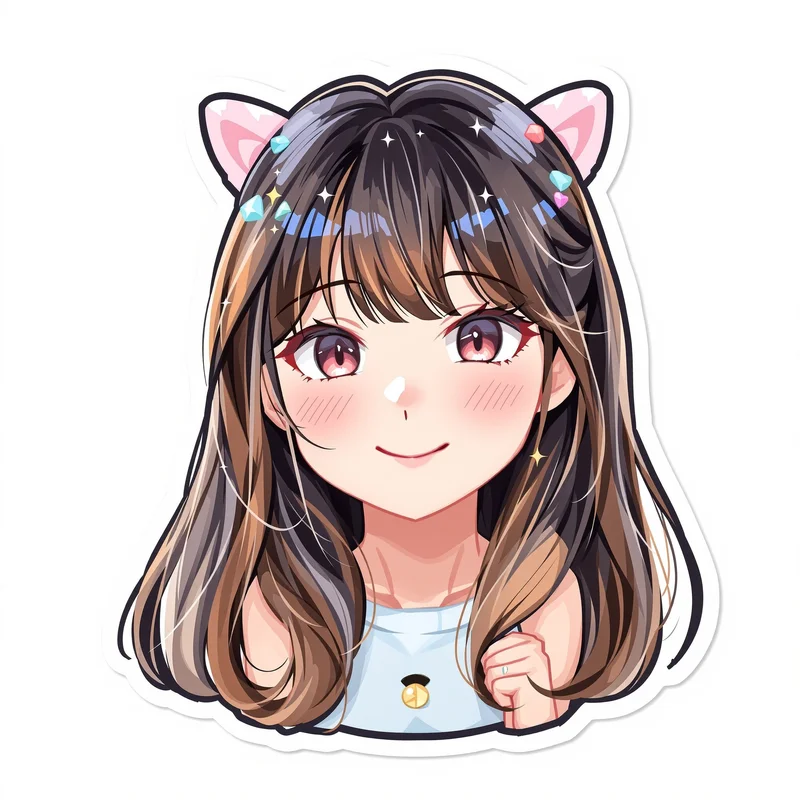 cute PFP portrait with pastel colors for digital identity