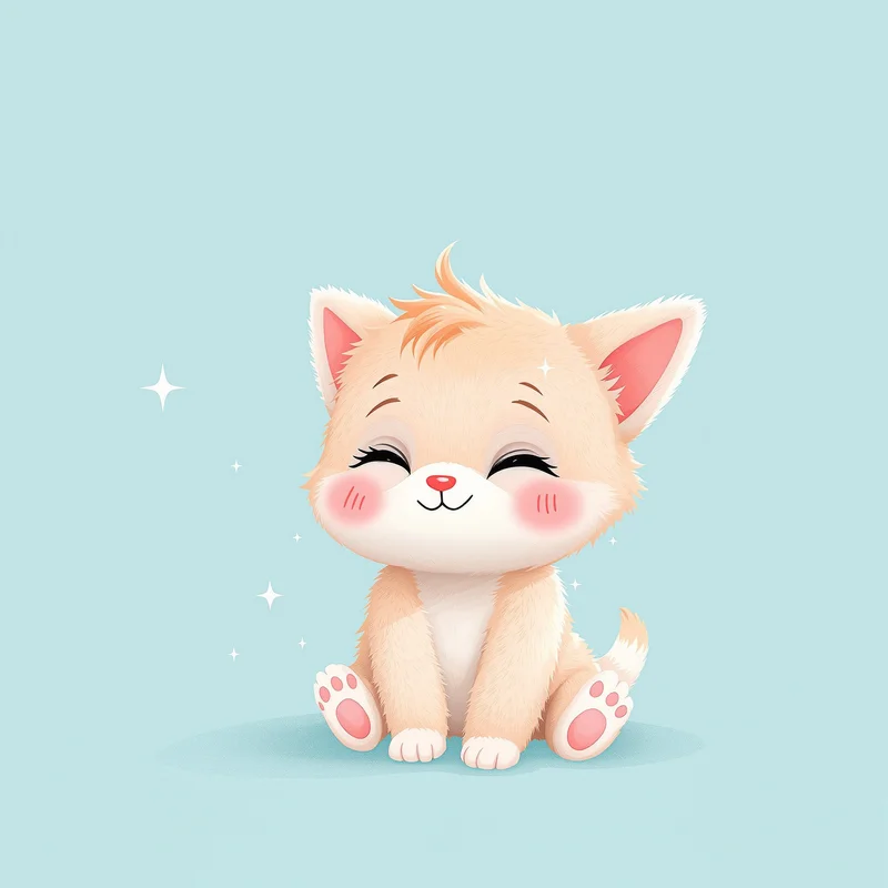 chibi PFP image with soft glow for digital identity